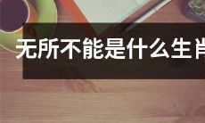 十二生肖中，哪一个生肖被认为是“无所不能”的代表？