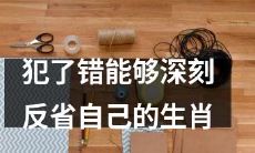 哪些生肖在犯错后能够深刻反省自己并付诸行动？