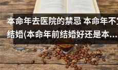 本命年去医院的禁忌和婚姻之谜：是本命年前结婚更好还是本命年后结婚更明智？