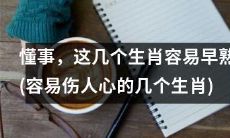 探讨生肖早熟特质：这些懂事的生肖容易伤人心