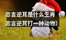 在十二生肖中，哪种动物被称为“忠言逆耳”的代表？