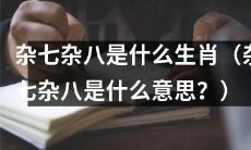 关于杂七杂八的含义与相关生肖探究:让我们探讨一下这个神秘而多义的词汇!