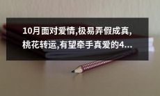 10月感情运势：4个生肖有望转运爱情，实现美好牵手！