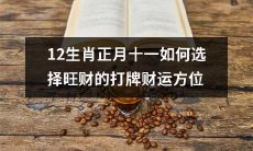 如何在正月十一选择适宜的财运方位提升12生肖赌牌的好运？