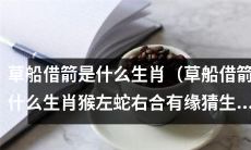 猜猜草船借箭是什么生肖：猴在左，蛇在右，缘好合的猜生肖活动来啦！