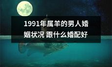 如何配对1991年出生的属羊男性的婚姻状况以获得最佳匹配？