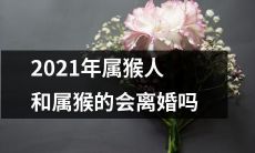 在2021年,猴年出生的人和属猴的配偶是否面临着婚姻破裂的风险?