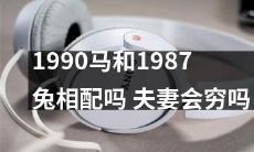 1990年出生的马和1987年出生的兔适合结为夫妻吗?他们会面临财务困境吗?