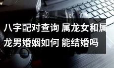 在八字配对查询中，如何确定属龙女和属龙男的婚姻是否适合并能否成功结婚？