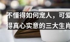 谁说不会撒娇？这三大生肖拥有无可挑剔的宠人技巧！