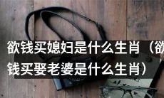 哪个生肖的人倾向于用金钱来迎娶配偶?(哪个生肖的人喜欢用金钱买媳妇?)