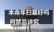 本命年要不要去扫墓？哪些禁忌需要注意？