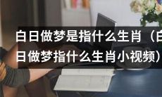 十二生肖中哪些生肖会在白天做梦？（探析白日做梦现象的十二生肖相关性）