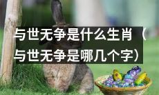 哪些属相会被归为“与世无争”的象征？（与世无争是哪几个字）