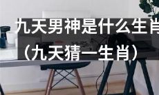 九天男神，我们可以猜测一下他属于哪个生肖，来一起探究一下吧！