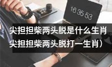 通过“尖担担柴两头脱”密码，能猜出什么生肖？