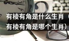 哪个生肖被认为是“有棱有角”的？