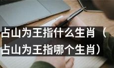 占据山峰主导地位的生肖是什么？