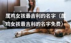 属鸡女孩最吉利的名字推荐和解释(免费提供)