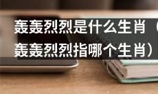 哪个生肖被认为是轰轰烈烈的代表？