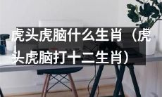 虎头虎脑出现在哪个十二生肖名单中？