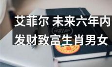 未来六年中，哪些生肖男女将在艾菲尔迎来财富飞涨的机遇？