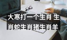 大寒节气中，你能猜出哪些生肖包括蛇、猪和羊？