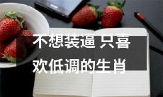 不愿虚荣炫耀 只追求低调的属相顺序