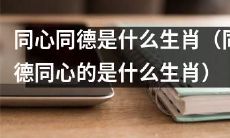 同心同德的生肖是哪个？（是什么动物代表着同心同德的精神）