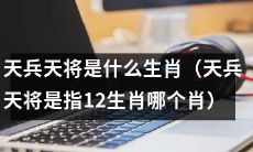 请问天兵天将属于哪一个生肖，即12生肖中的哪一个？