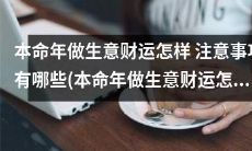 如何在本命年做生意时提升财运：关注事项和注意事项