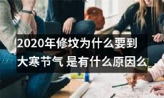 为什么2020年修坟活动被安排在大寒节气期间？背后是否存在某种特殊原因？