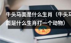 牛头马面被归类于哪种动物的生肖类型？