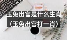 请问,根据“玉兔出宫打一肖”的猜想,玉兔是哪种生肖?