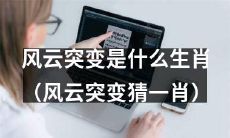 快来猜测，哪个生肖会在风云突变中大显身手？