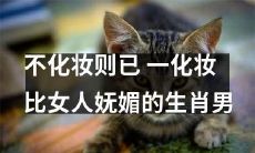 不化妆已经美,化妆更妩媚!生肖男之中,哪位化妆后更有女人味?