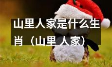 什么样的生肖出现在山里人家中？（有关于山区家庭中的动物象征）