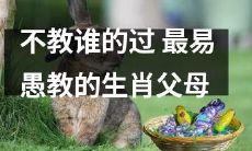 糟糕的父母教育方式：易被愚弄的生肖父母们