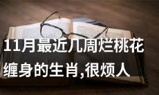 11月近期多次遭遇烂桃花纠缠的生肖,让人感到烦扰不已