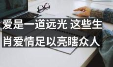 这些生肖爱情之光闪耀如远光，足以照亮整个人生之路，你不得不看！