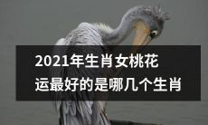 哪些生肖女性在2021年会拥有最为充沛的桃花运?