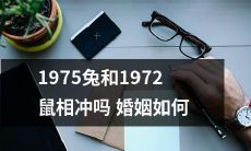 1975年属兔与1972年属鼠是否存在冲动的关系，以及两者婚姻生活如何相处？