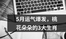 祖籍五月的好运降临，桃花绽放不尽，揭晓三大幸运生肖