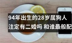 94年属狗人的28岁婚恋命运探究：二婚是否不可避免？又该与何人最为般配？