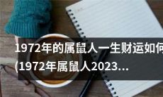 从1972年起，属鼠人的吉凶随缘：详细解析其一生财运趋势，并预测2023年的财富前景