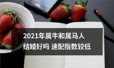 2021年属牛和属马人婚恋配对指数不高，快速成功的结婚可能性较小