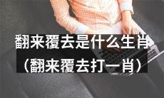 你知道翻来覆去这个谜语指的是哪个生肖吗？（翻来覆去打一肖）