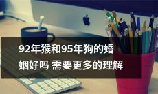 需要更多的理解：对于92年猴和95年狗的婚姻，是否是完美匹配仍需深入探讨