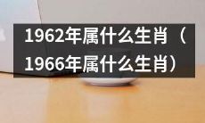 问：在中国传统生肖中，1962年和1966年出生的人分别属于哪种动物生肖呢？