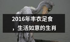 十二生肖中享有2016年丰收和满意生活的便利条件的是哪几个？
